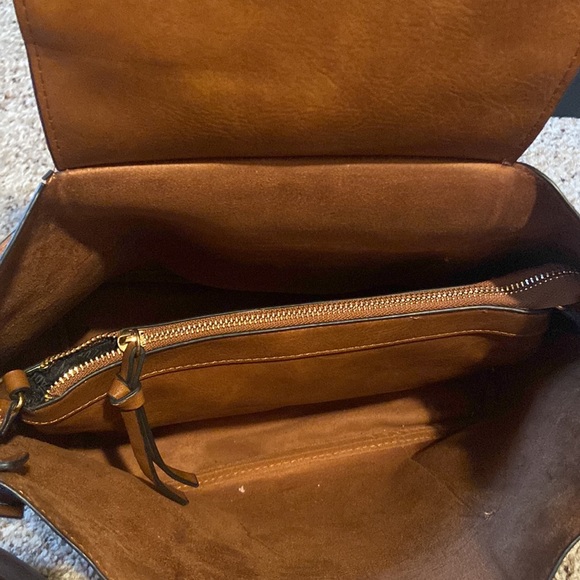 Steve Madden Cognac Faux Leather Hobo Bag - Picture 6 of 9